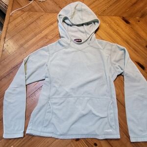 Vintage Patagonia Women's Large Baby Blue Synchilla Pullover Fleece Hoodie